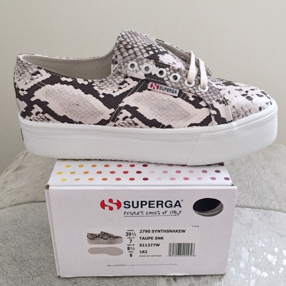 LAST❗️size 7.5 Superga•Platform SnakePrint Sneaker - Picture 9 of 10